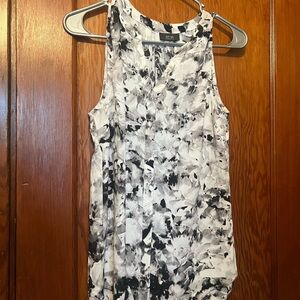 NWT Apt 9 Black and White Floral Women's Top Size XS